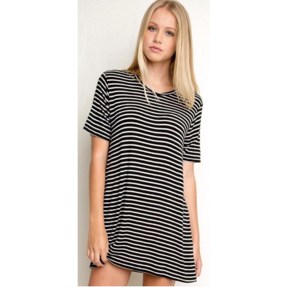 Brandy Melville Striped T-shirt Dress